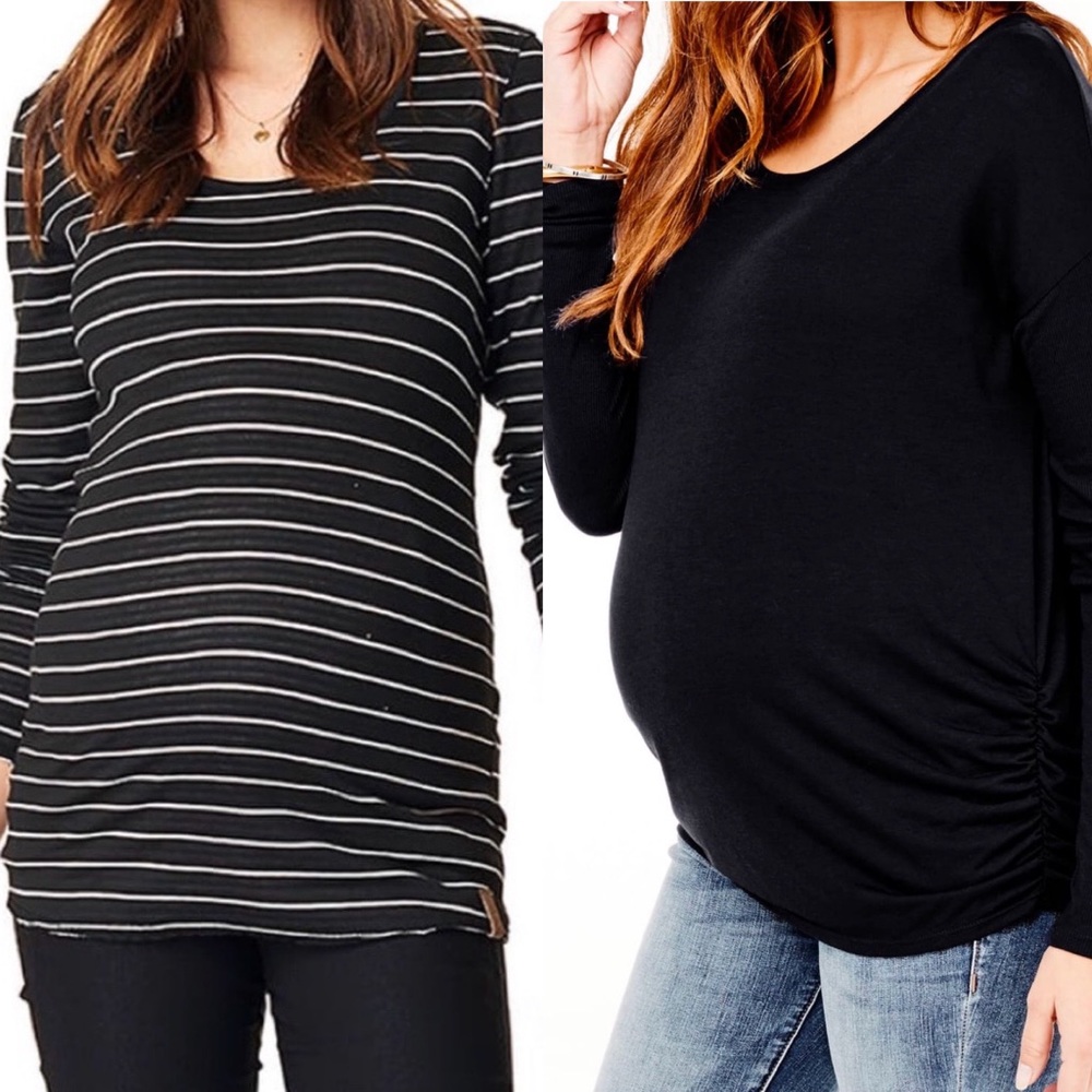 2 Maternity Long sleeve tops Size S